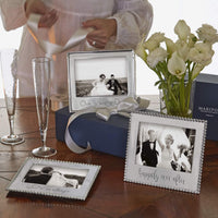 HAPPILY EVER AFTER Beaded 5x7 Frame-Photo Frames-|-Mariposa