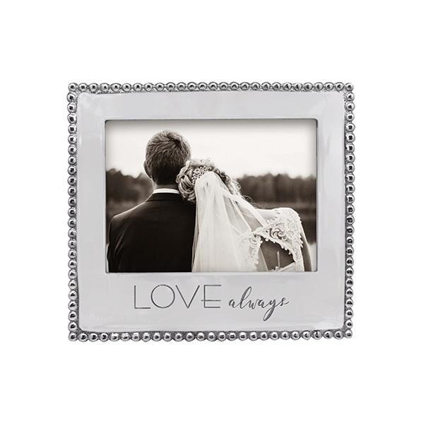 LOVE, ALWAYS Beaded 5x7 Frame | Mariposa Photo Frames