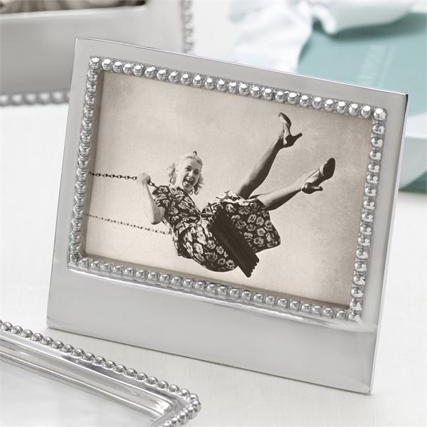 LOVE AT FIRST SIGHT Beaded 4x6 Frame-Photo Frames-|-Mariposa