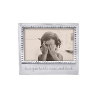 LOVE YOU TO THE MOON Beaded 4x6 Frame | Mariposa Photo Frames
