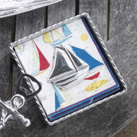 Sailboat Napkin Weight-Napkin Boxes and Weights-|-Mariposa