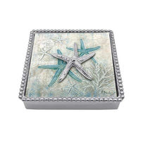 Spiny Starfish Beaded Napkin Box | Mariposa Napkin Boxes and Weights