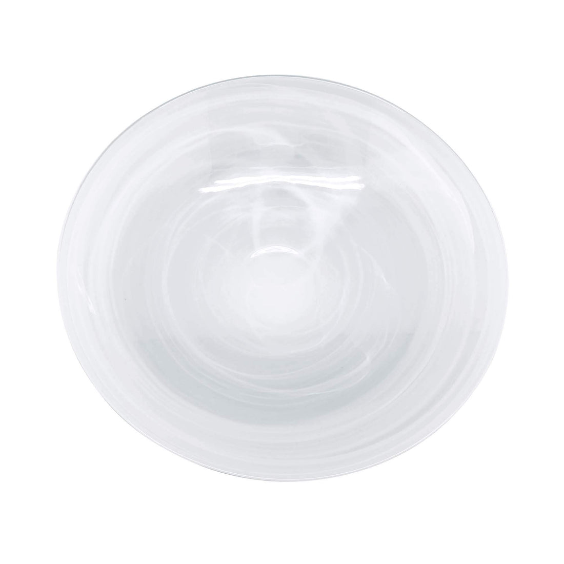 White Alabaster Serving Bowl-Bowls-|-Mariposa